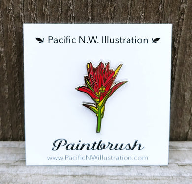 Paintbrush Cloisonné Style Enamel Lapel / Hat Pin