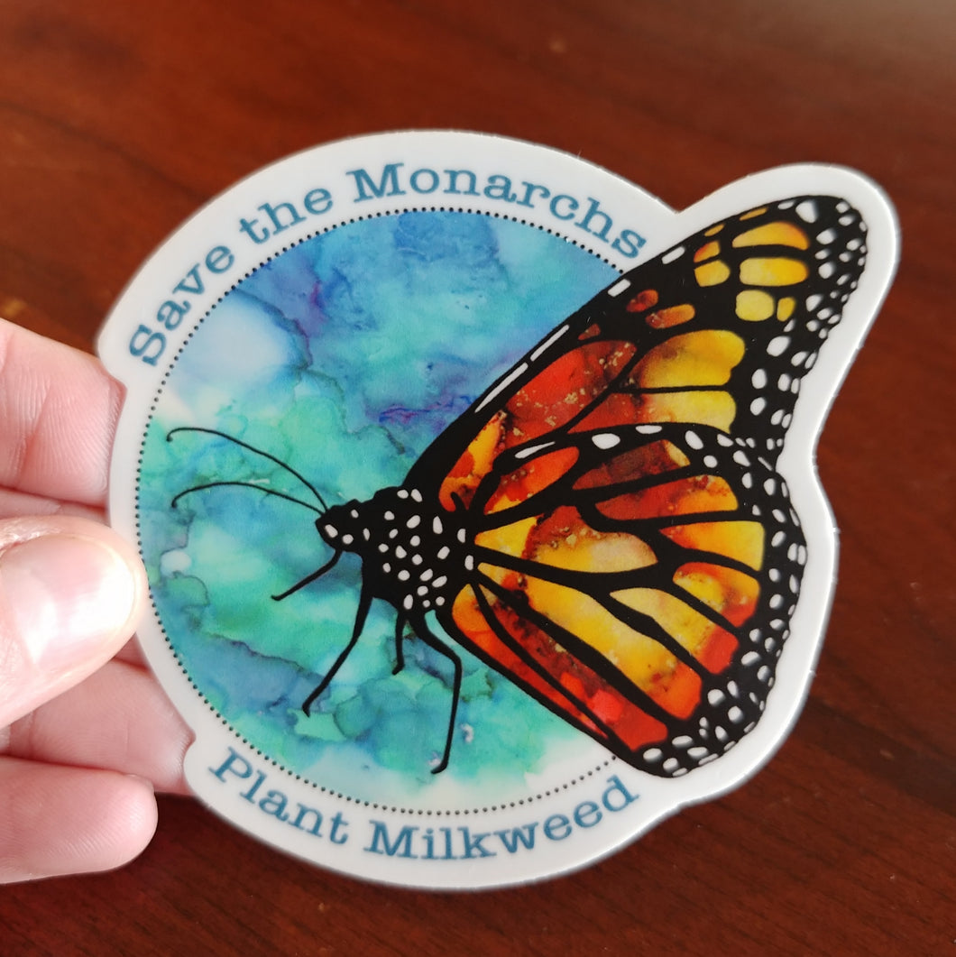 Monarch Butterfly Vinyl Sticker