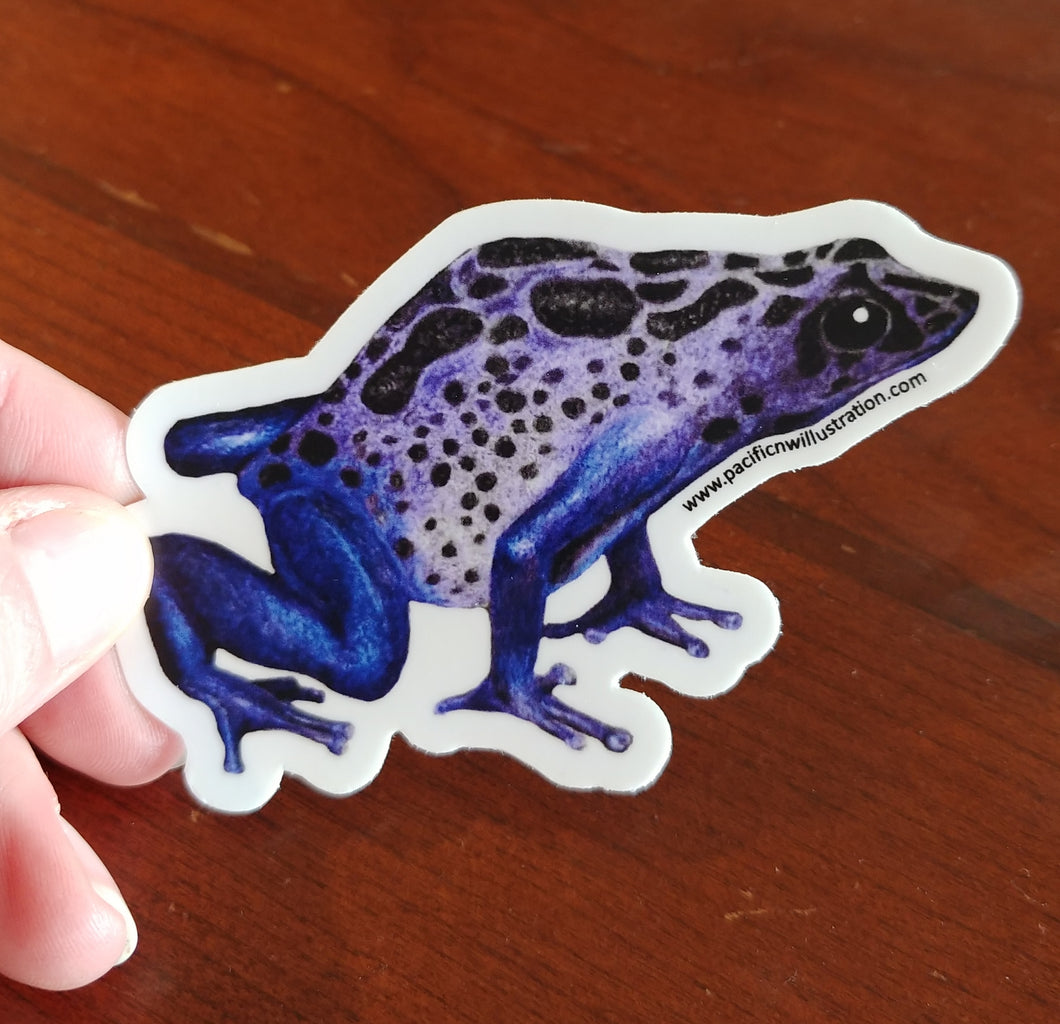 Blue Poison Dart Frog Sticker