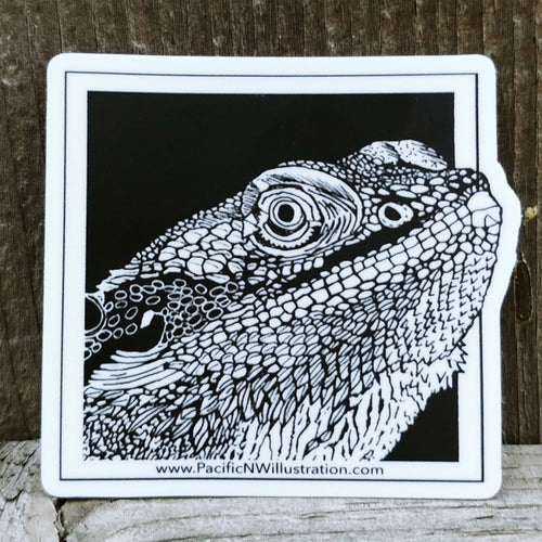 Bearded Dragon Sticker: Seconds Sale