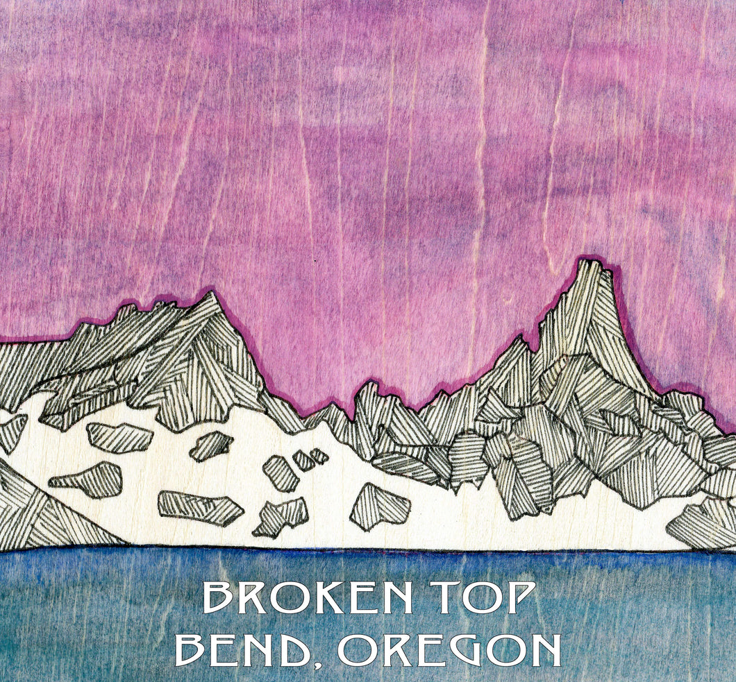 Broken Top Mountain Sticker