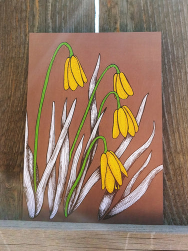 Yellow Bells Greeting Card